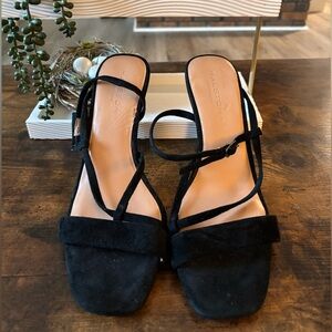 Halston Heritage Isla Suede Strappy
Stiletto Heel Sandal Size 8.5 Retailed
$328